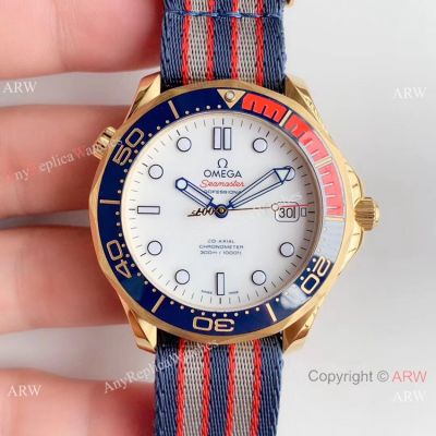 OM Factory Omega Commander's 007 James Bond Watch Replica Yellow Gold